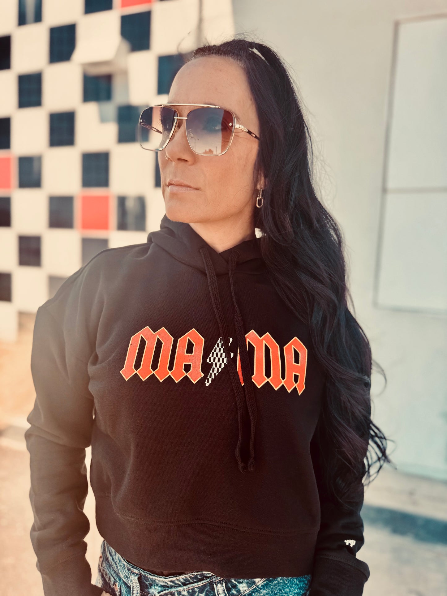 For Those About to Mom - Cropped Hoodie