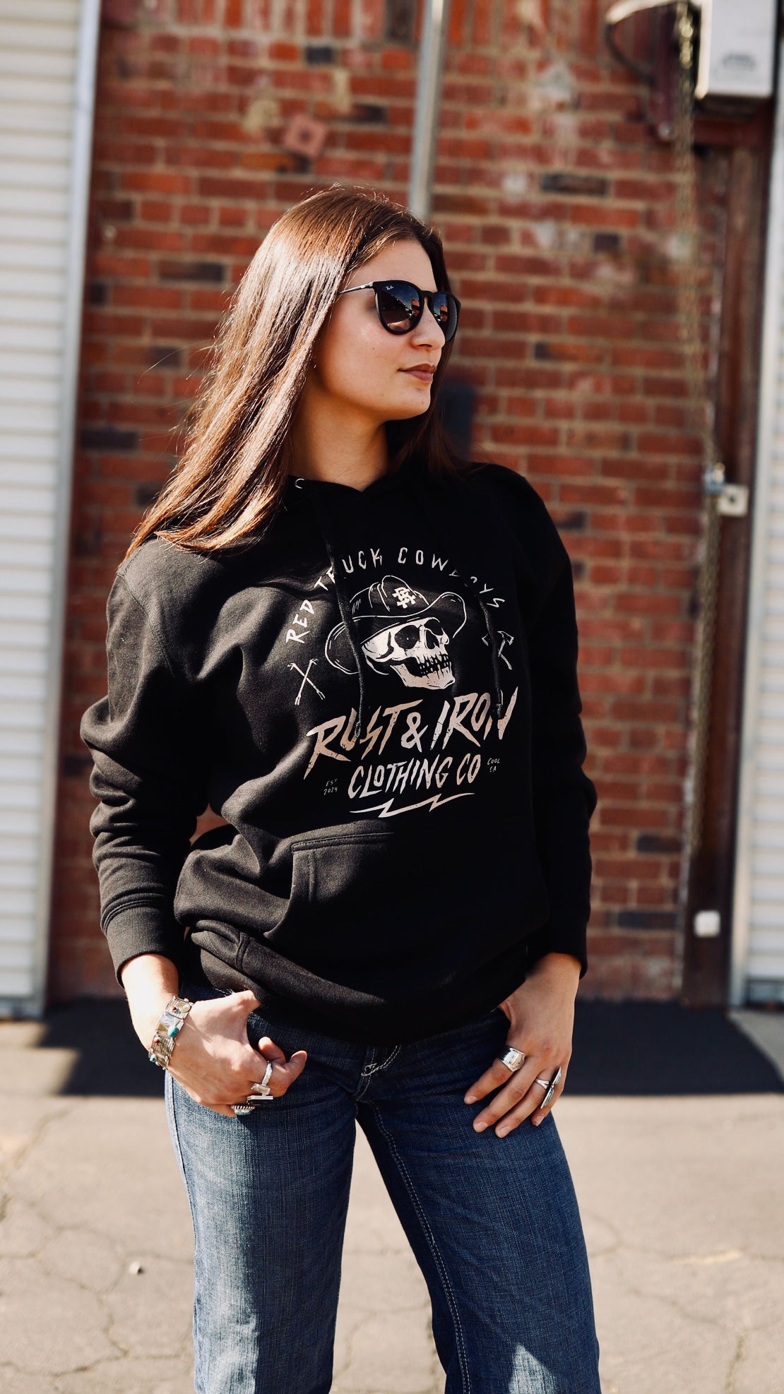 Women’s Red Truck Cowboys Hoodie