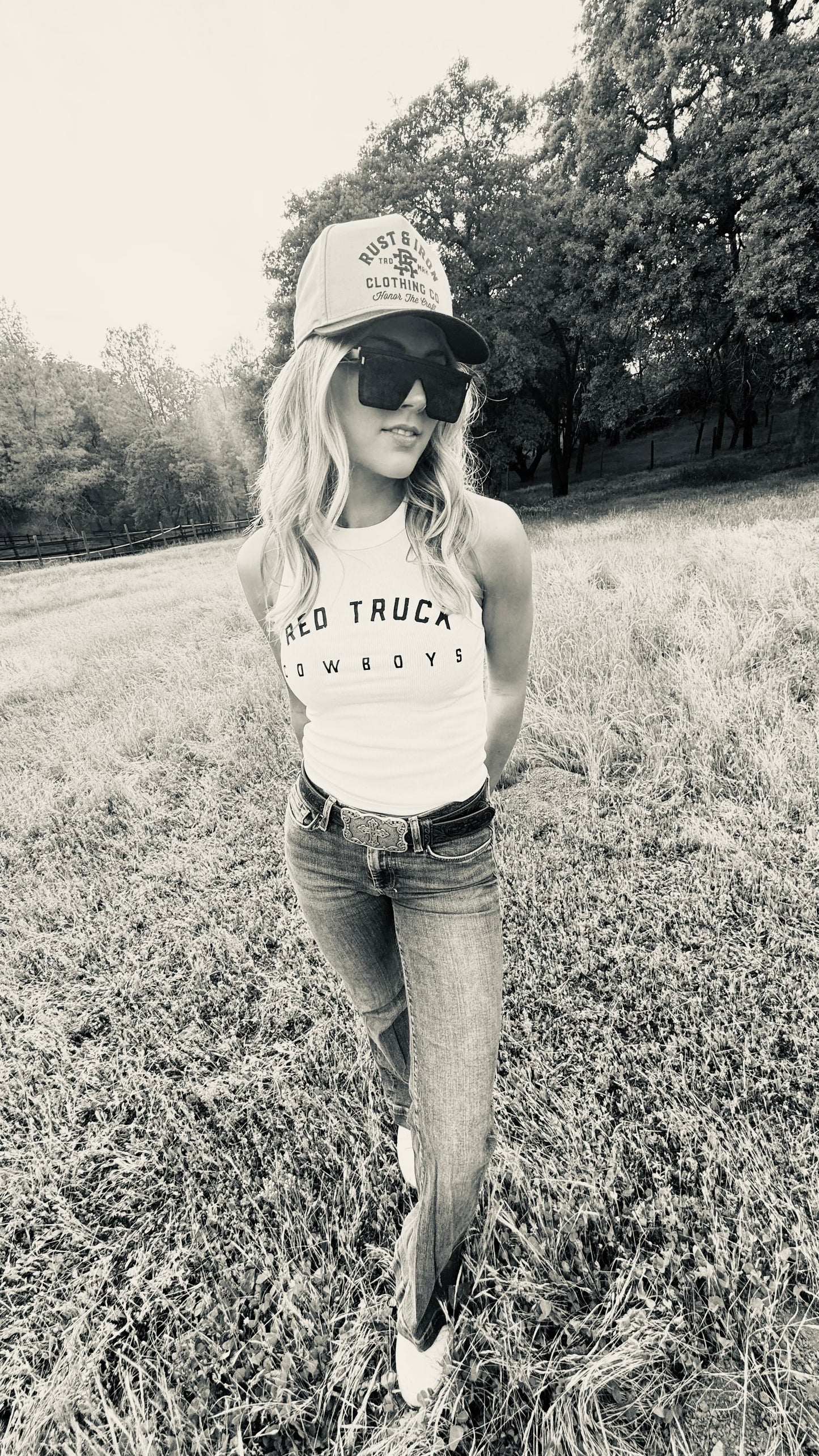 Varsity Tank-
Red Truck Cowboys