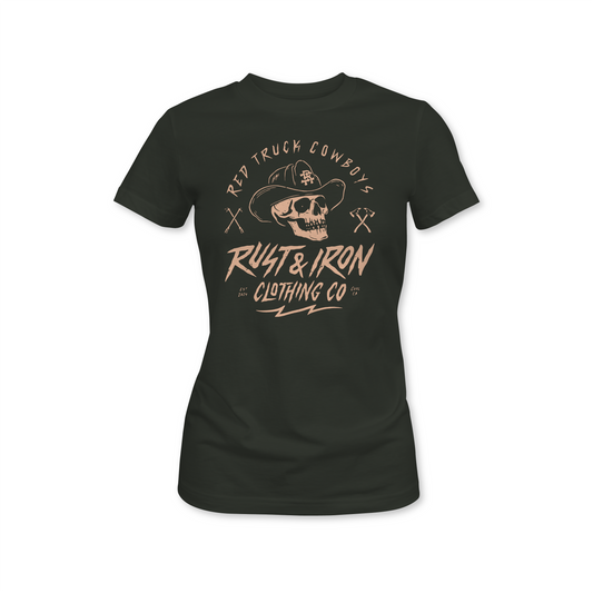 Women’s Red Truck Cowboys Tee