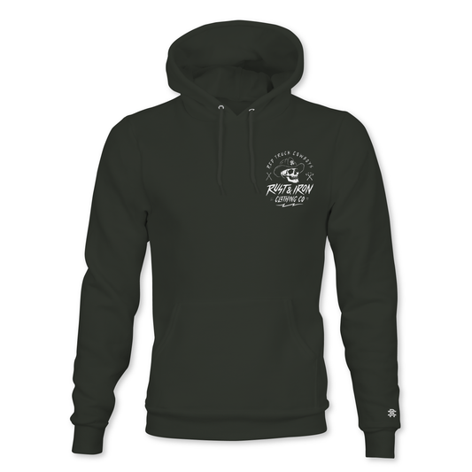 Red Truck Cowboys Hoodie — Whiteout Edition