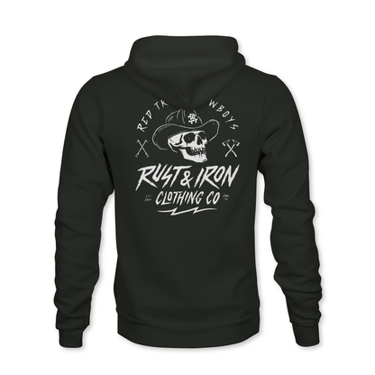 Red Truck Cowboys Hoodie — Whiteout Edition