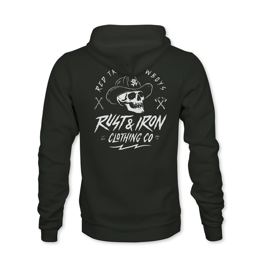 Red Truck Cowboys Hoodie — Whiteout Edition